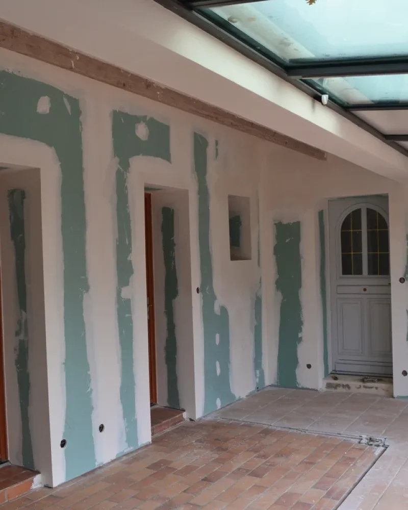 Réalisation cloisons sèches, GMCP, plâtrier au Champ-Saint-Père